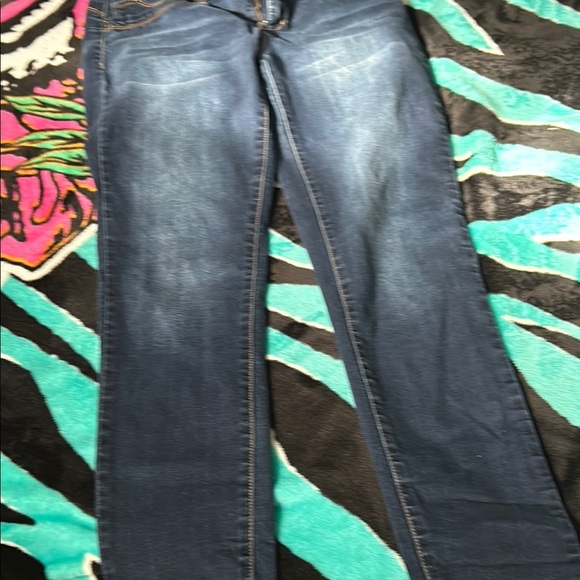 YMI Blue Skinny Jeans Classic Denim Style - Picture 5 of 8